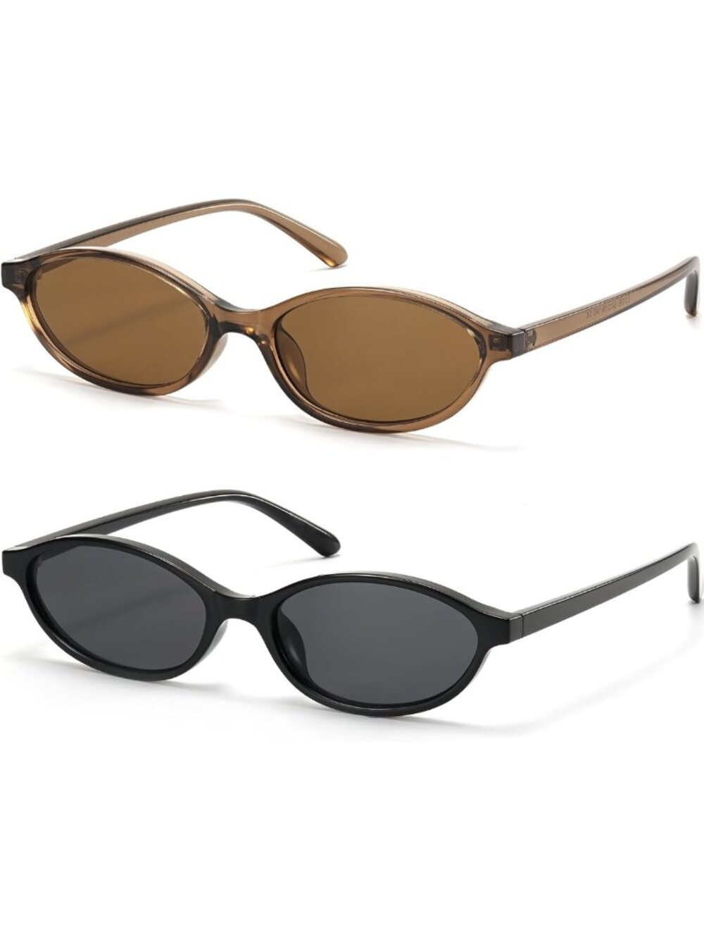 Vintage Retro Oval Cat Eye Sunglasses for Women - Y2K 100% UV Protection